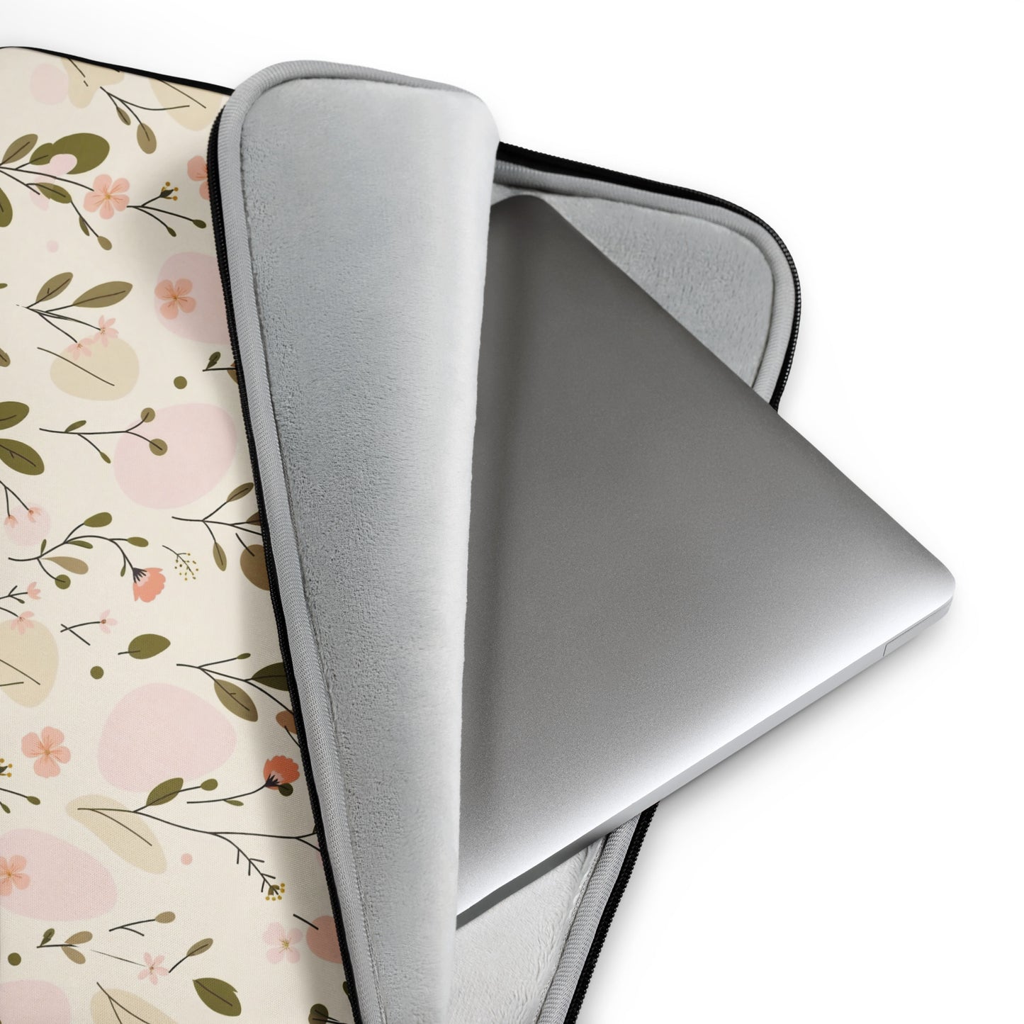 Women's Soft Bloom floral print laptop sleeve 13 and 15 inch — MWL My Wish List