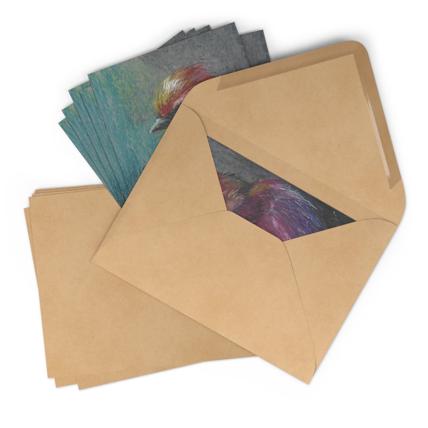 Bird Art Postcard Set — 7 Colorful Hand-Drawn Bird Postcards