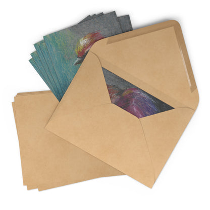 Bird Art Postcard Set — 7 Colorful Hand-Drawn Bird Postcards