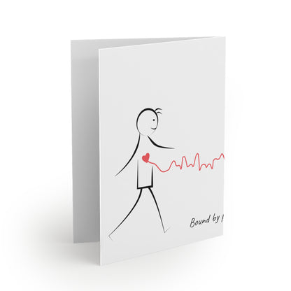 Greeting Cards — "Paws and Pulse" Dog Heartbeat Notecard Set (8/16/24 pcs)