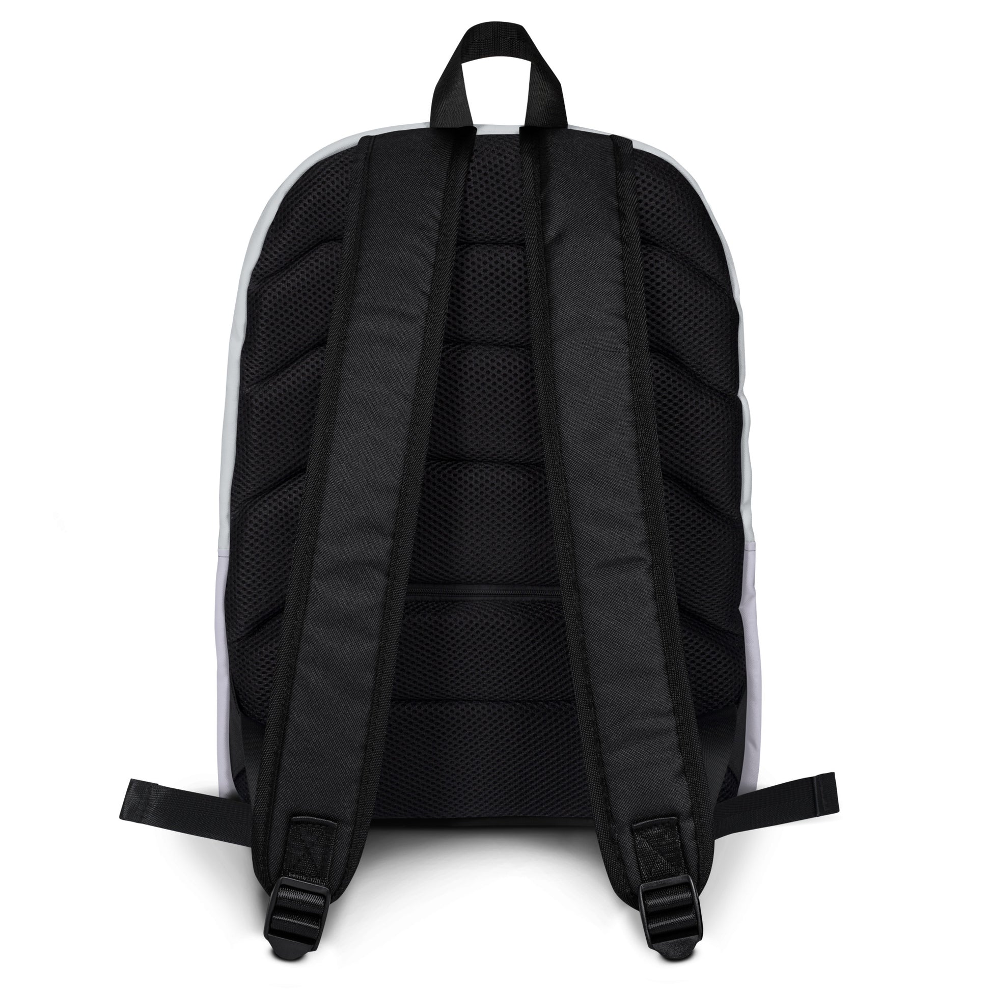 Just Color backpack, wearable color study collection, back view