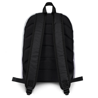 Just Color backpack, wearable color study collection, back view