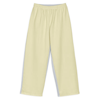 Just Color unisex wide-leg pants. Front view.