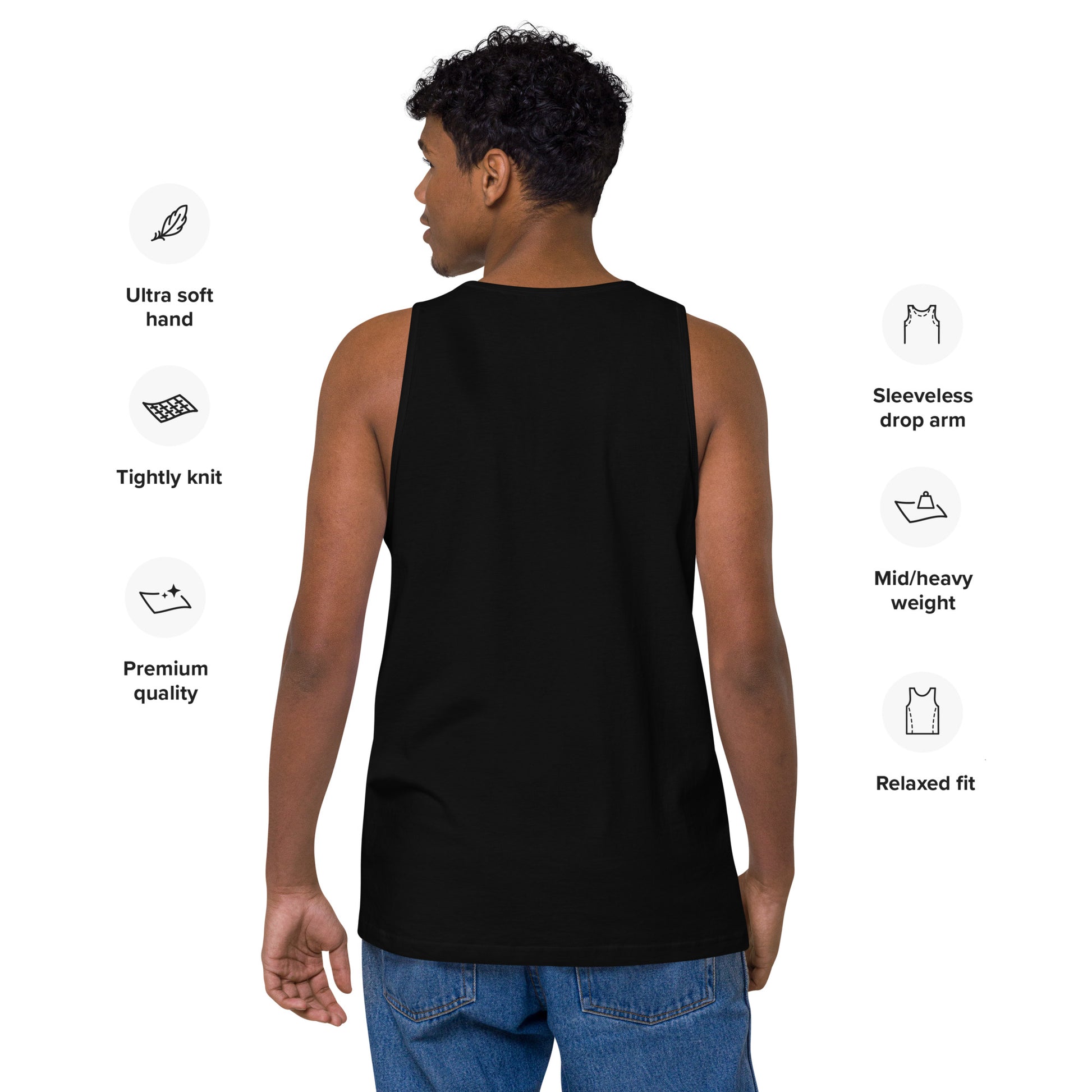 black color, back view