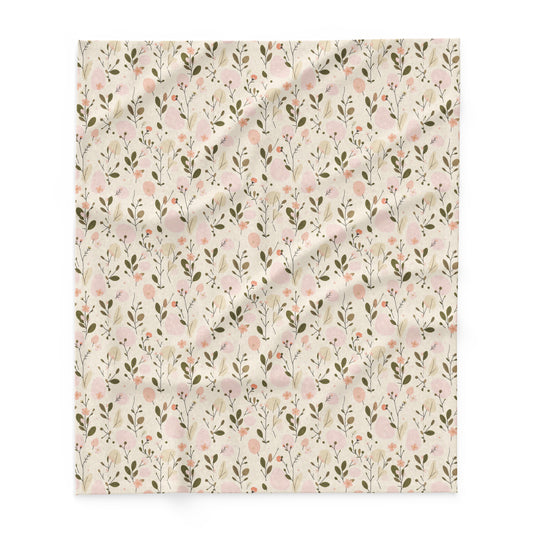 Women's Soft Bloom floral fleece blanket in three sizes — MWL My Wish List