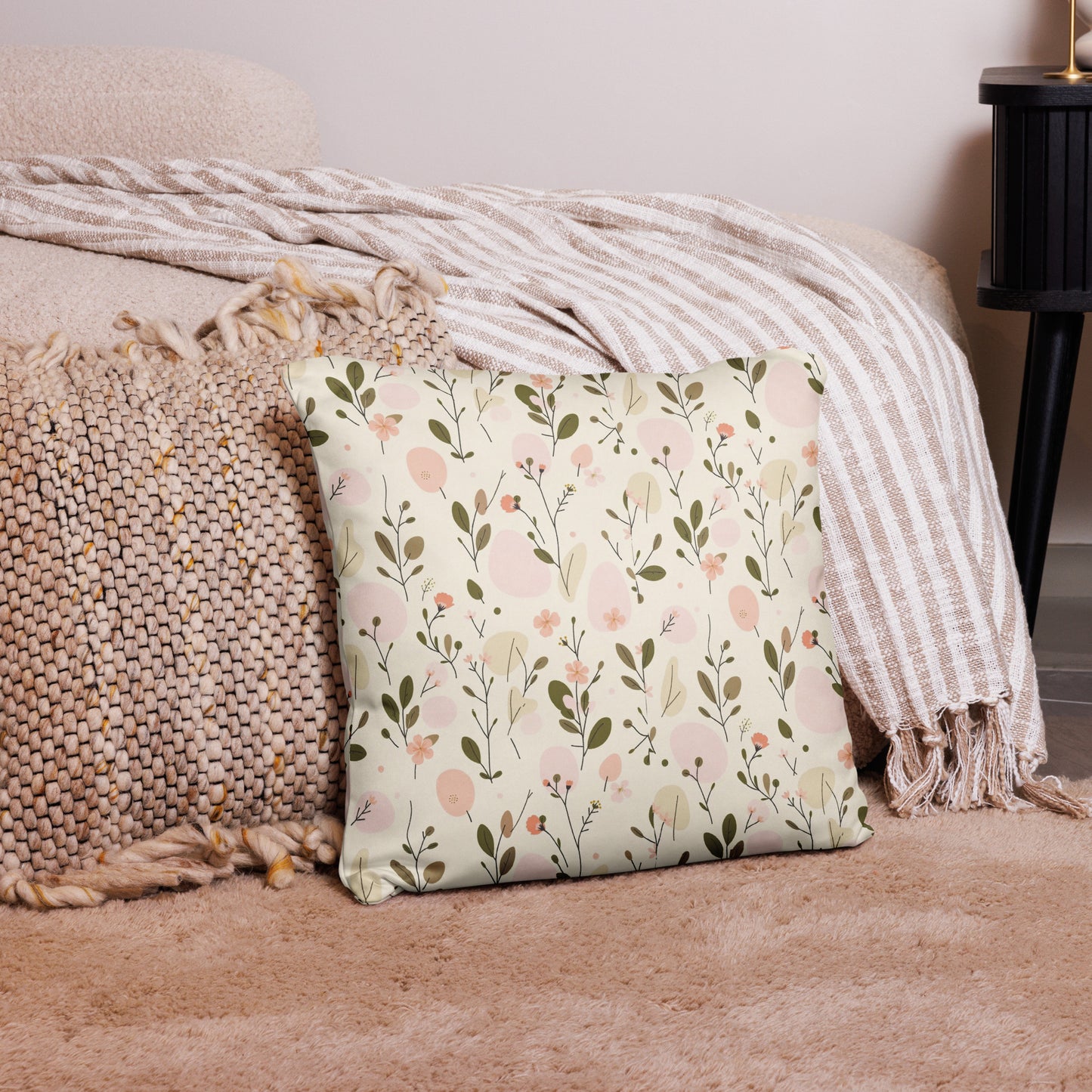 Women's Soft Bloom floral home decor pillow with insert included — MWL My Wish List